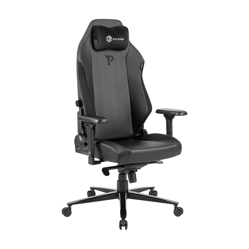 RXGAMER RX-2070-XL-A sitzhöhenverstellbarer, drehbarer E-Sport-Stuhl aus Leder
