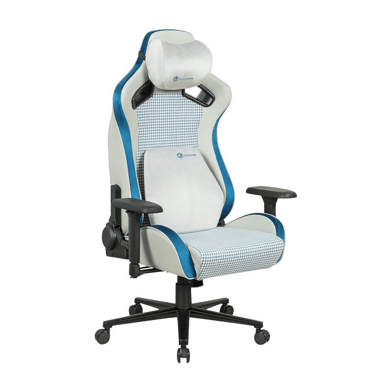 Wie verleiht der höhenverstellbare Recliner-Gaming-Stuhl aus Stoff dem Zuhause durch eine Vielzahl von Stoffdesigns Farbe und Persönlichkeit? 